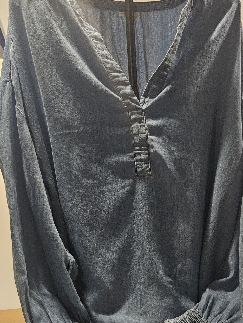 Women's Lightweight Blue Denim Tunic